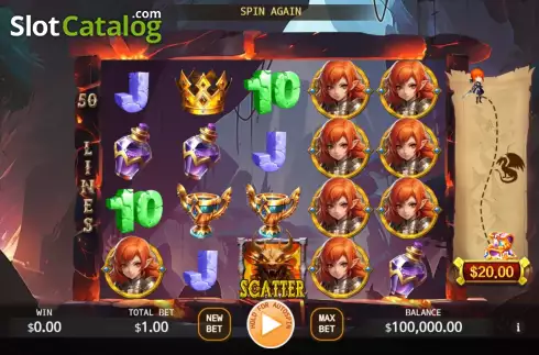 Скрин2. Dragon's Hoard (KA Gaming) слот