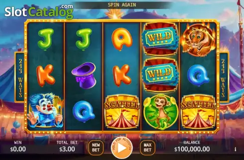 Скрин2. Fantasy Circus слот
