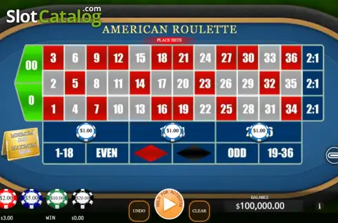 Скрин2. American Roulette (KA Gaming) слот