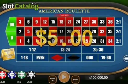 Скрин3. American Roulette (KA Gaming) слот