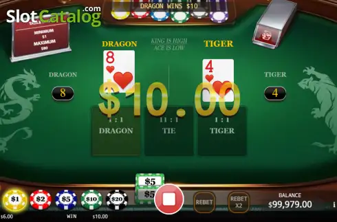 Скрин3. Dragon Tiger (KA Gaming) слот