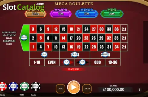 Скрин2. Mega Roulette (KA Gaming) слот