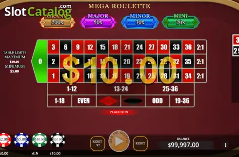 Скрин3. Mega Roulette (KA Gaming) слот