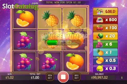 Скрин3. Rainbow Fruit Scratch слот