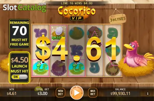 Скрин3. Cocorico VIP слот