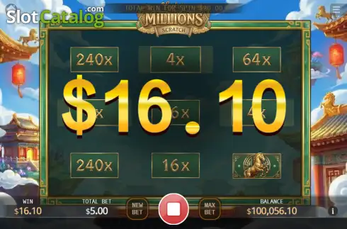 Скрин3. Lucky's Millions Scratch слот