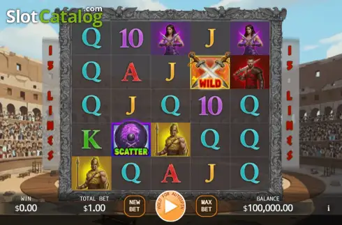 Скрин2. Gladiator's Arena слот