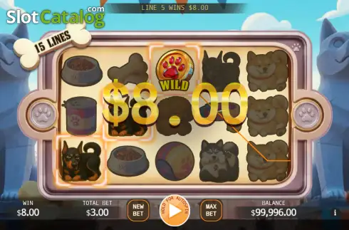 Скрин3. Woof Wonderland слот