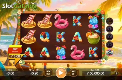 Скрин2. Tropical Holiday Buy Feature слот