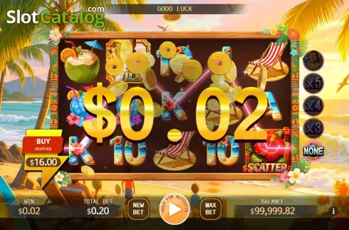 Скрин3. Tropical Holiday Buy Feature слот