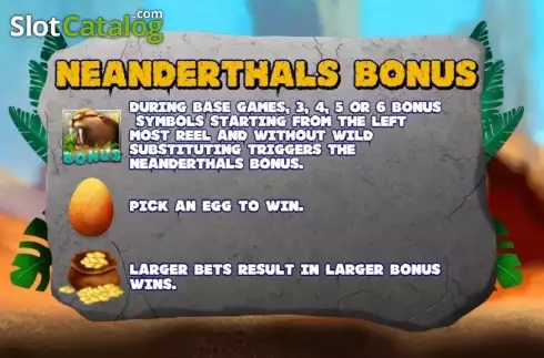Скрин6. Neanderthals слот