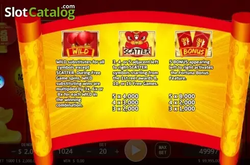 Скрин2. Fortune God (KA Gaming) слот