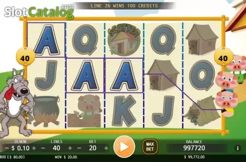 Скрин3. Three Little Pigs (KA Gaming) слот