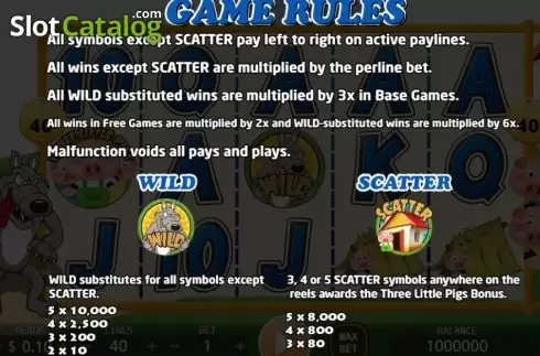 Скрин4. Three Little Pigs (KA Gaming) слот
