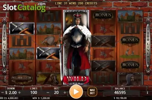 Скрин3. Medieval Knights слот