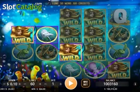 Скрин2. Mermaid Seas слот