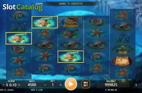 Скрин2. Poseidon's Treasure слот