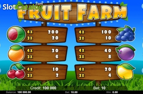 Скрин5. Fruit Farm (Kajot Games) слот