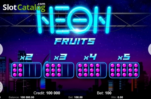 Скрин6. Neon Fruits (Kajot Games) слот