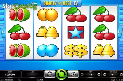 Скрин2. Simply the Best 81 (Kajot Games) слот