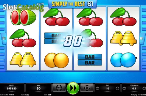 Скрин5. Simply the Best 81 (Kajot Games) слот