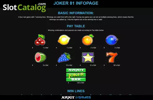 Скрин7. Joker 81 слот