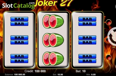 Скрин2. Joker 27 слот