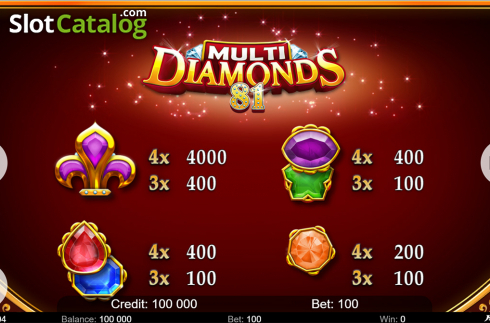Скрин8. Multi Diamonds 81 слот