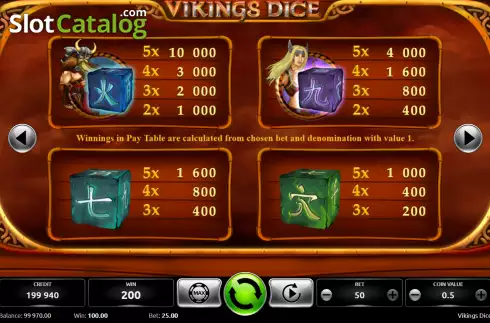Скрин5. Vikings Dice слот