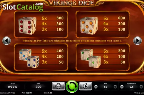 Скрин6. Vikings Dice слот
