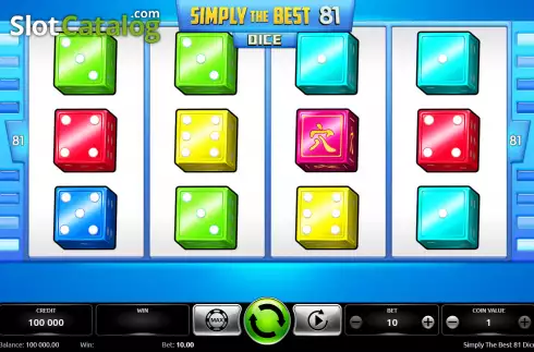 Скрин2. Simply The Best 81 Dice слот