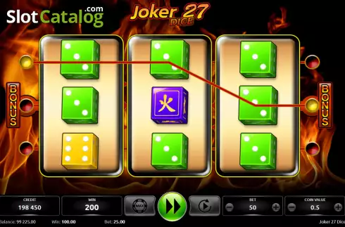 Скрин4. Joker 27 Dice слот