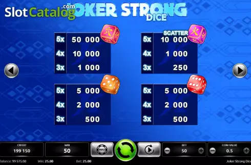 Скрин5. Joker Strong Dice слот
