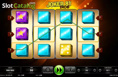 Скрин3. Joker 81 Dice слот