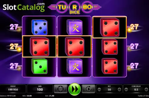 Скрин3. Turbo 27 Dice слот