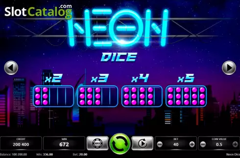 Скрин6. Neon Dice (KAJOT) слот