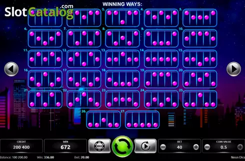 Скрин8. Neon Dice (KAJOT) слот