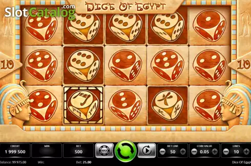 Скрин2. Dice Of Egypt слот