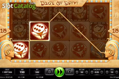 Скрин3. Dice Of Egypt слот