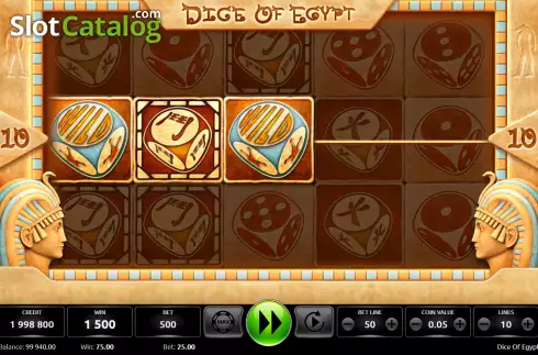 Скрин4. Dice Of Egypt слот