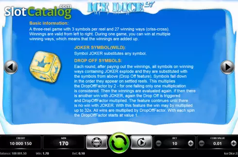 Скрин7. Ice Dice 27 слот