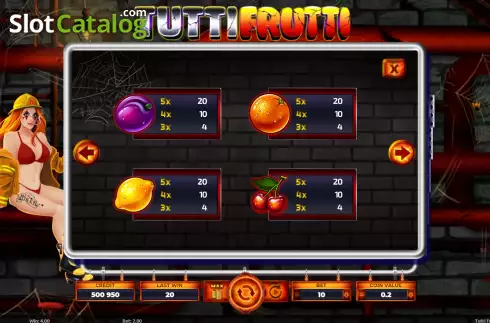 Скрин8. Tutti Frutti (KAJOT) слот
