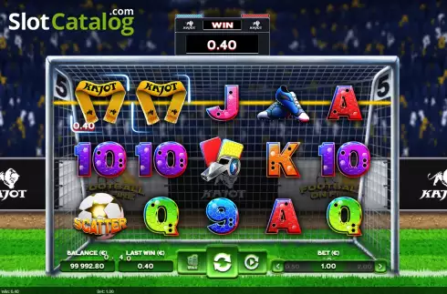 Скрин3. Football On Fire слот