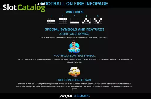 Скрин7. Football on Fire Dice слот
