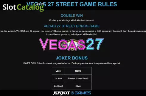 Скрин8. Vegas 27 Street слот