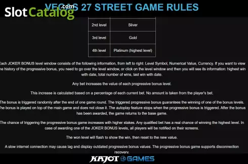 Скрин9. Vegas 27 Street слот