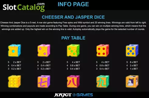 Скрин9. Cheeser & Jasper Dice слот