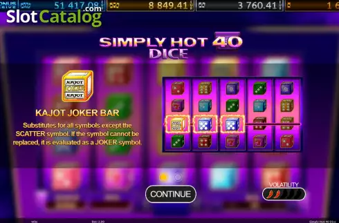 Скрин5. Simply Hot 40 Dice слот
