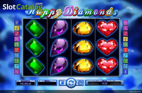 Скрин2. Happy Diamonds слот
