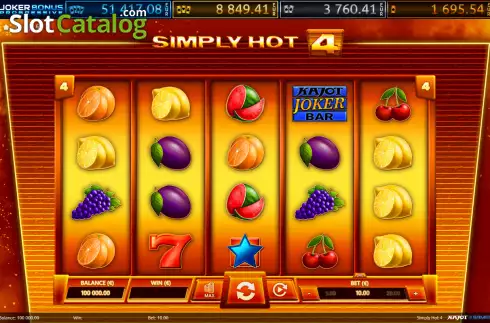 Скрин3. Simply Hot 4 слот